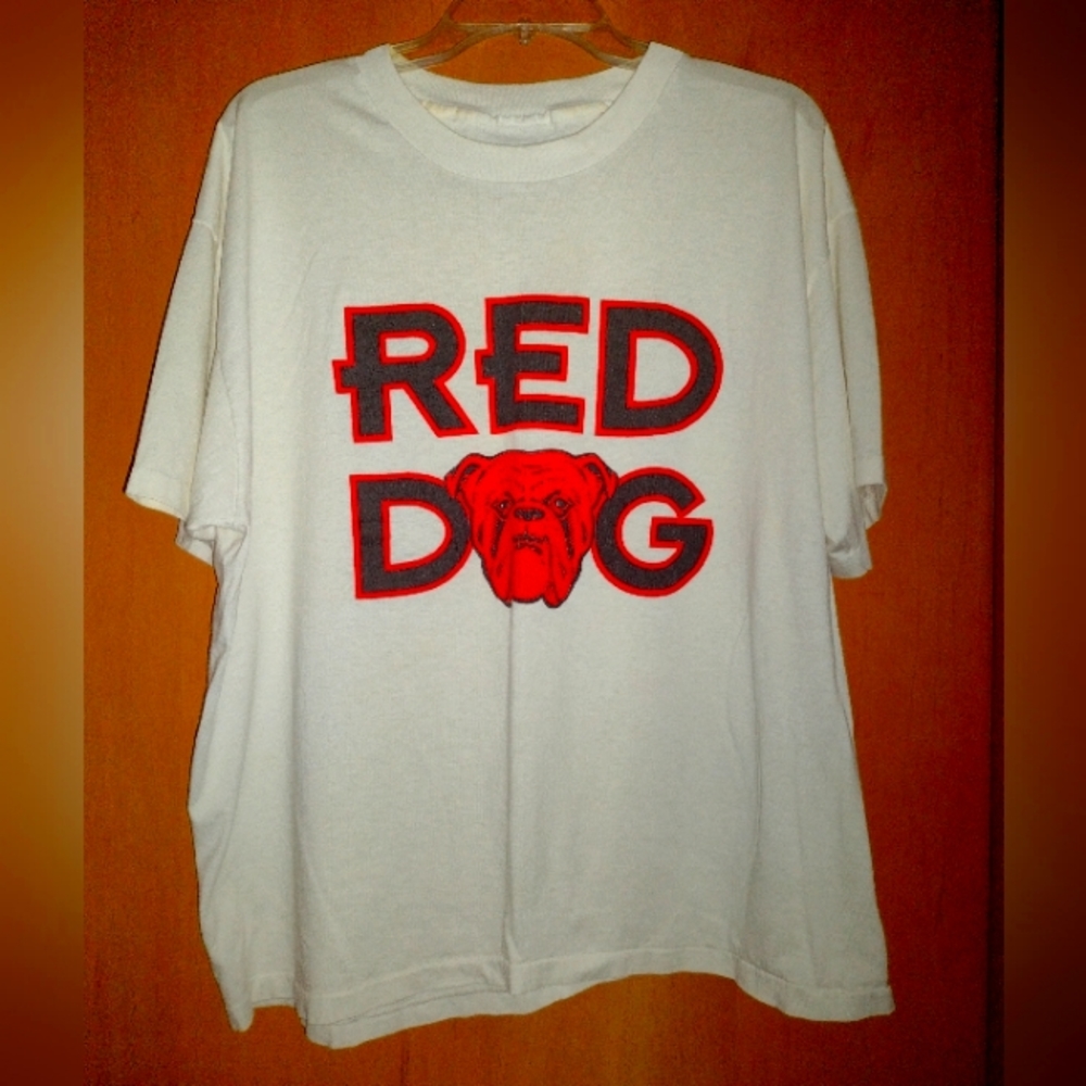 Vintage Red Dog Collector's Tee Shirt Size Large